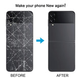 For Samsung Galaxy Z Flip4 SM-F721B Battery Back Cover with Camera Lens Cover, For Samsung Galaxy Z Flip4