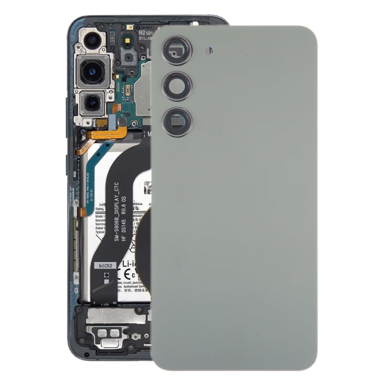 For Samsung Galaxy S23+ SM-S916B OEM Glass Battery Back Cover with Camera Lens Frame, For Samsung Galaxy S23+(with Camera Cover)