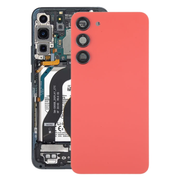 For Samsung Galaxy S23+ SM-S916B OEM Glass Battery Back Cover with Camera Lens Frame, For Samsung Galaxy S23+(with Camera Cover)