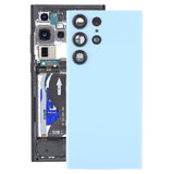 For Samsung Galaxy S23 Ultra SM-S918 Glass Battery Back Cover with Camera Lens Frame, For Samsung Galaxy S23 Ultra(with Camera Cover)