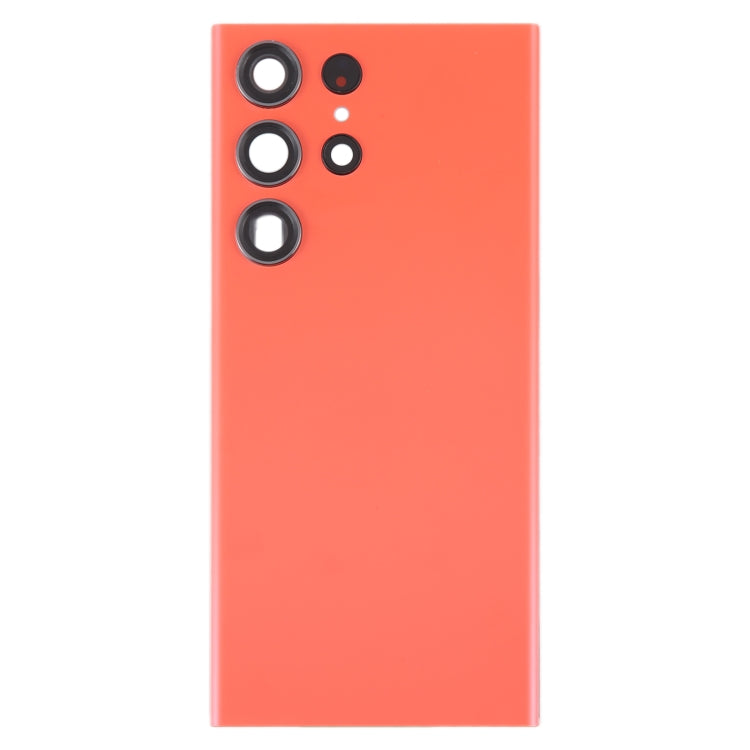 For Samsung Galaxy S23 Ultra SM-S918 Glass Battery Back Cover with Camera Lens Frame, For Samsung Galaxy S23 Ultra(with Camera Cover)