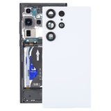 For Samsung Galaxy S23 Ultra SM-S918 Glass Battery Back Cover with Camera Lens Frame, For Samsung Galaxy S23 Ultra(with Camera Cover)