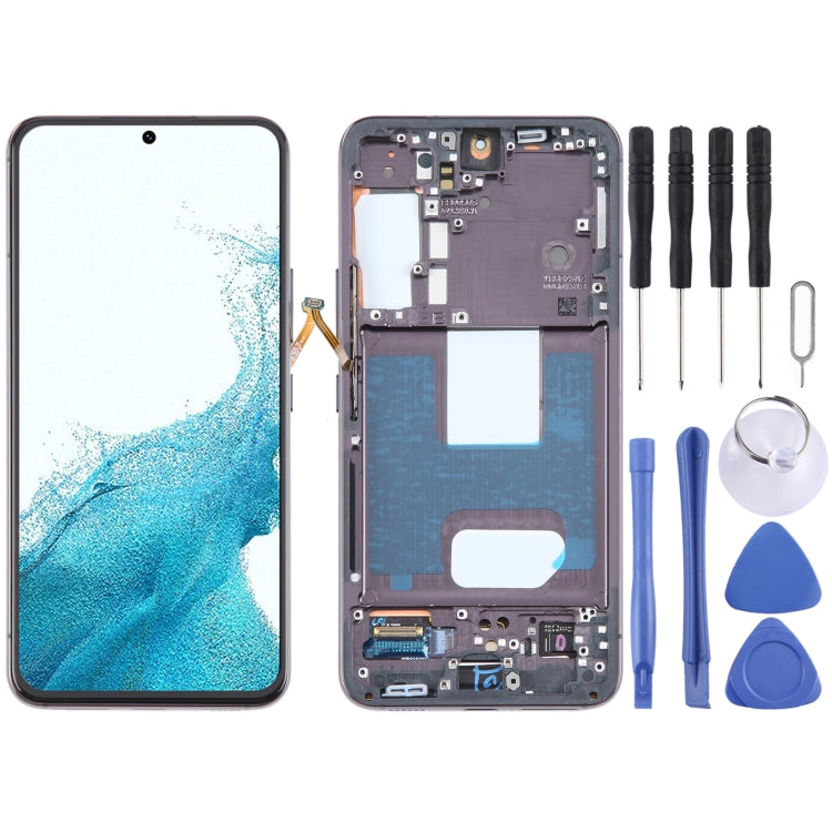 For Samsung Galaxy S22 5G SM-S901B Original LCD Screen Digitizer Full Assembly with Frame, For Samsung Galaxy S22 5G EU Version(Original)