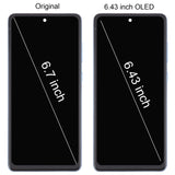 For Samsung Galaxy A72 4G SM-A725 6.43 inch Original LCD Screen Digitizer Full Assembly with Frame, For Samsung Galaxy A72 4G 6.43 inch(OLED)