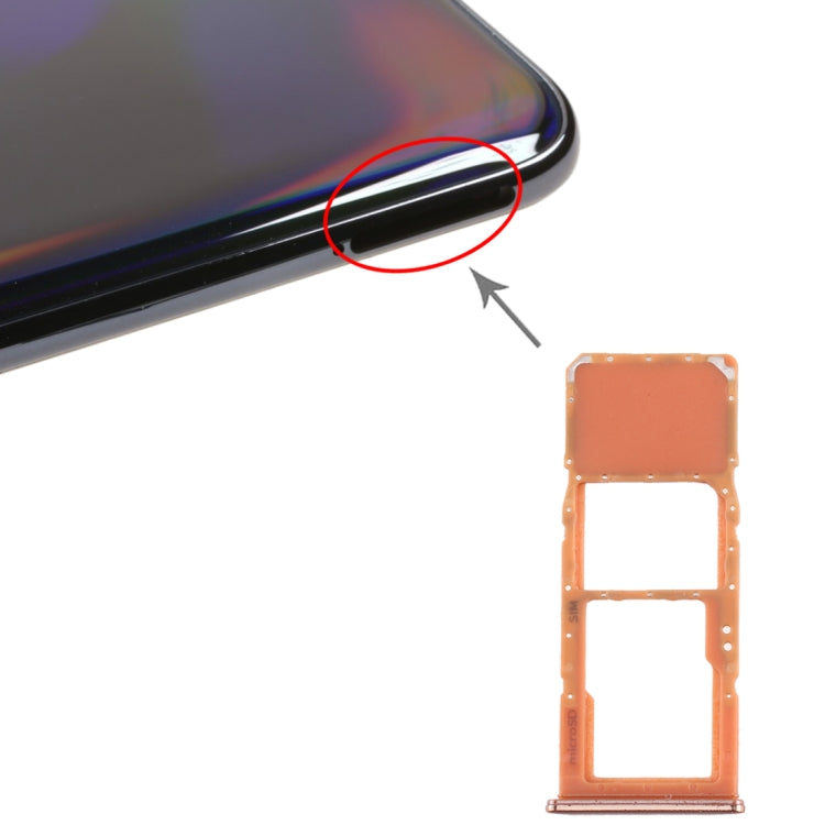 For Galaxy A70 SIM Card Tray + Micro SD Card Tray, For Samsung Galaxy A70(single), For Galaxy A70(single)