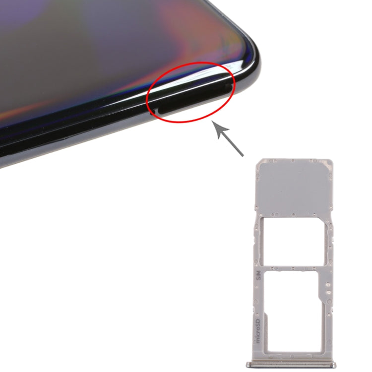 For Galaxy A70 SIM Card Tray + Micro SD Card Tray, For Samsung Galaxy A70(single), For Galaxy A70(single)