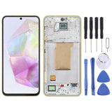 For Samsung Galaxy A35 SM-A356B OLED LCD Screen Digitizer Full Assembly with Frame