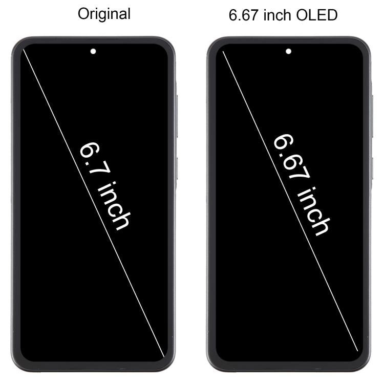For Samsung Galaxy A36 SM-A366B 6.67 inch OLED LCD Screen Digitizer Full Assembly with Frame, For Galaxy A36