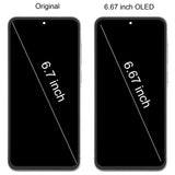 For Samsung Galaxy A56 SM-A566B 6.67 inch OLED LCD Screen Digitizer Full Assembly with Frame, For Galaxy A56