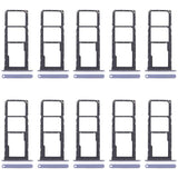 For Samsung Galaxy A07 4G SM-A075F Original 10pcs SIM Card Tray + SIM Card Tray + Micro SD Card Tray, For Samsung Galaxy A07 4G
