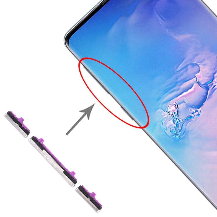 For Galaxy S10 / Galaxy S10+ 10 Set Side Keys, For Samsung Galaxy S10 / S10+, For Galaxy S10 / S10+, For Galaxy S10 / S10+ (Pink), For Galaxy S10 / S10+ (Green)