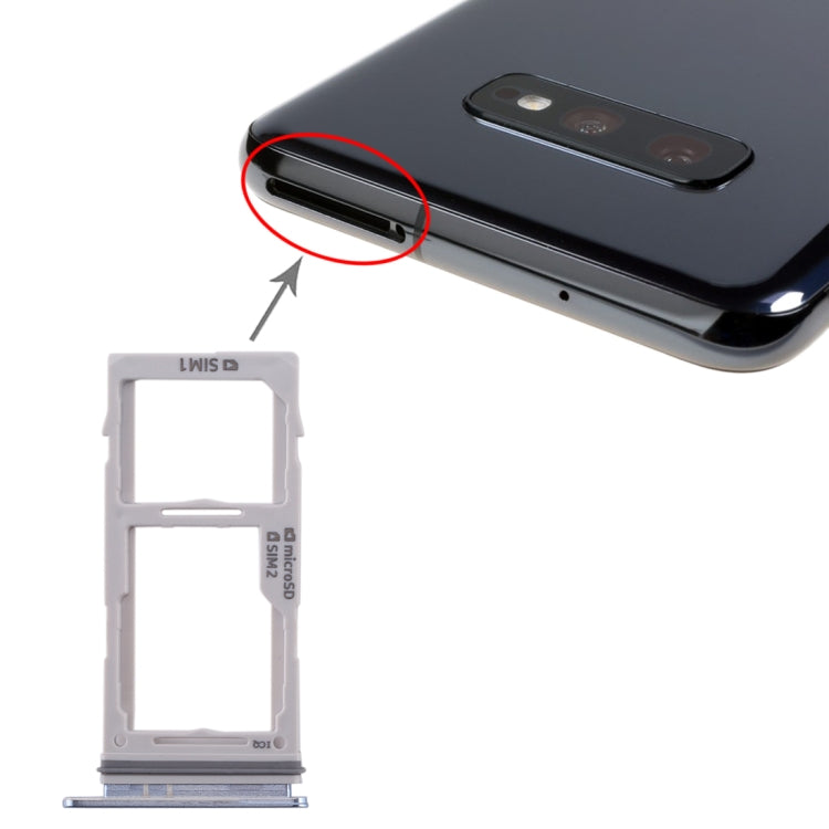 For Galaxy S10+ / S10 / S10e SIM Card Tray + SIM Card Tray / Micro SD Card Tray, For Samsung Galaxy S10+(Double), For Galaxy S10+(Double  SIM), For Samsung Galaxy S10+(Dual), For Galaxy S10+(2 SIM), For Galaxy S10+(Double SIM)