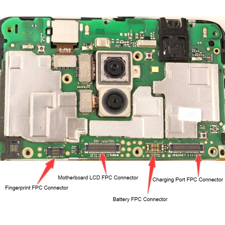10 PCS Motherboard LCD Display FPC Connector for Huawei P20 Lite / Nova 3e, For Huawei P20 Lite