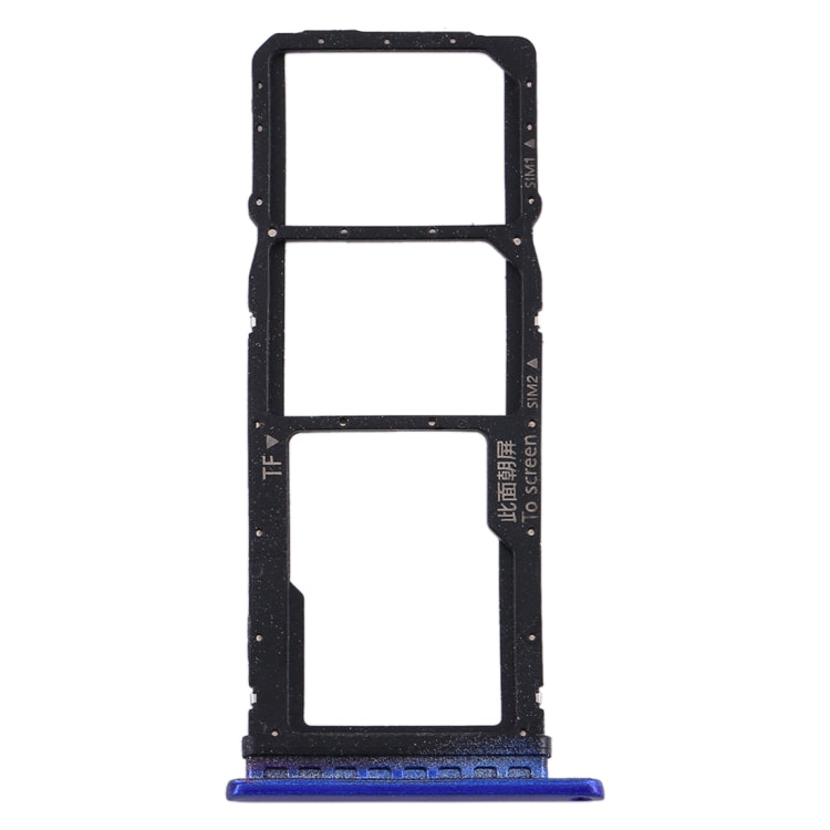 SIM Card Tray + SIM Card Tray + Micro SD Card Tray for Huawei Y7p, For Huawei Y7p