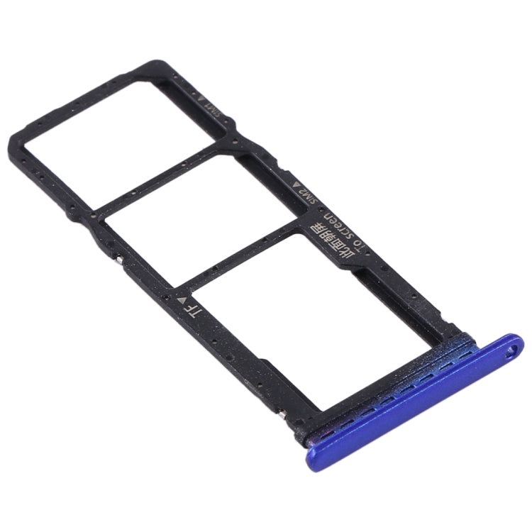SIM Card Tray + SIM Card Tray + Micro SD Card Tray for Huawei Y7p, For Huawei Y7p