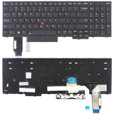 US Version Keyboard for Lenovo Thinkpad E580 E585 E590 E595 T590 P53S L580 L590 P52 P72 P53 P73, For Lenovo Thinkpad E580 (Black), For Lenovo Thinkpad E580 (Silver)