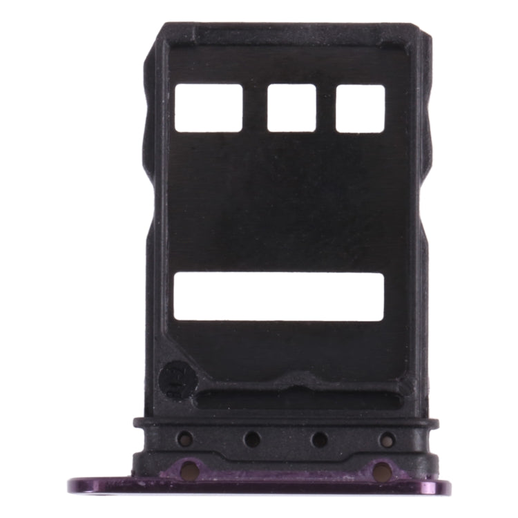 SIM Card Tray + NM Card Tray for Huawei Mate 30E Pro 5G, For Huawei Mate 30E Pro 5G(Dark Purple), For Huawei Mate 30E Pro 5G