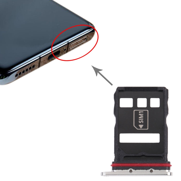 SIM Card Tray + NM Card Tray for Huawei P50, For Huawei P50