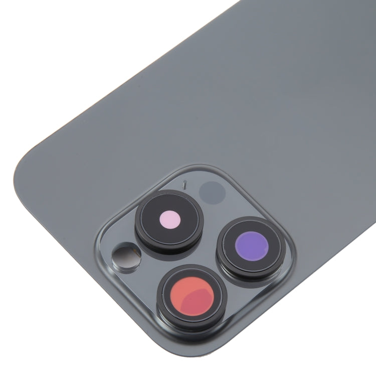 For iPhone 16 Pro Glass Original Battery Back Cover with Camera Lens Cover