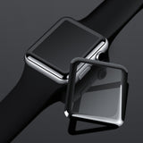 mocolo 0.33mm 9H 3D Round Edge Full Glue Tempered Glass Film (Black), Apple Watch Series 3 38mm, Apple Watch Series 3 42mm