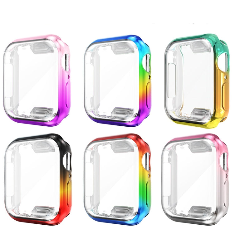 For Apple Watch Series 4/5/6 & Watch SE 1/2/3 44mm Gradient All-inclusive TPU Protective Case, For Apple Watch Series 5 & 4 44mm