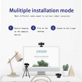 C5 4 Million Pixel Auto Focus 2K Full HD Webcam 360 Rotation USB Driver-free Live Broadcast WebCamera with Mic, C5