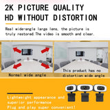 C10 2K HD Without Distortion 360 Degrees Rotate Three-speed Fill Light USB Free Drive Webcams, Built-in  Sound Clearer Microphone