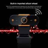 312 1080P HD USB 2.0 PC Desktop Camera Webcam with Mic, Cable Length: about 1.3m, Regular, with Tripod, Anti-peep