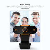312 1080P HD USB 2.0 PC Desktop Camera Webcam with Mic, Cable Length: about 1.3m, Regular, with Tripod, Anti-peep