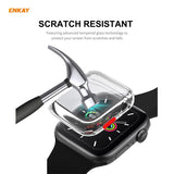 ENKAY Hat-prince Full Coverage TPU Case + Tempered Glass Protector for Apple Watch Series 6 / 5 / 4 / SE 44mm, For Apple Watch Series 6 / 5 / 4 / SE 44mm