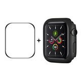 ENKAY Hat-Prince PC Frame + Full Coverage PMMA HD Screen Protector Film for Apple Watch Series 7 45mm