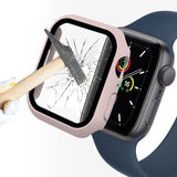 ENKAY Hat-Prince 2 in 1 PC Frame + 9H Tempered Glass Protector Full Coverage Case for Apple Watch Series 7 41mm