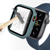 ENKAY Hat-Prince 2 in 1 PC Frame + 9H Tempered Glass Protector Full Coverage Case for Apple Watch Series 7 45mm