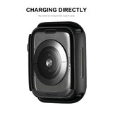 ENKAY Hat-Prince 2 in 1 PC Frame + 9H Tempered Glass Protector Full Coverage Case for Apple Watch Series 7 45mm