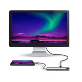 5 in 1 USB Type-C to RJ45+USB3.0 x 2+PD+HDMI HUB Adapter, RJ45+USB3.0 x 2+PD+HDMI