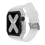 Silicone Strap with Case For Apple Watch Series, 7 41mm / 6&SE&5&4 40mm / 3&2&1 38mm, 7 45mm / 6&SE&5&4 44mm / 3&2&1 42mm