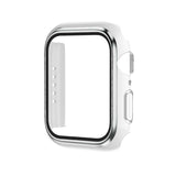 Electroplating Two-color PC+Tempered Film Watch Case, For Apple Watch Series 3/2/1 42mm, For Apple Watch Series 9 / 8 / 7 41mm