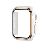 Electroplating Two-color PC+Tempered Film Watch Case, For Apple Watch Series 3/2/1 42mm, For Apple Watch Series 9 / 8 / 7 41mm
