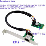 ST7245 M2 to RJ45 Network Card  for  RTL8111F Chipset, M2 to RJ45