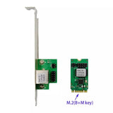 ST7245 M2 to RJ45 Network Card  for  RTL8111F Chipset, M2 to RJ45