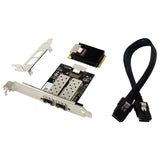 ST7243 MiniPCI-E Dual Interface Fiber Gigabit Fiber Optic SFP Server Network Card, MiniPCI-E Dual Interface