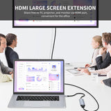 JUNSUNMAY 6 in 1 Type-C to 4K HDMI Docking Station Adapter USB-C PD Quick Charge Hub SD/TF Card Reader, JSM-HUB005