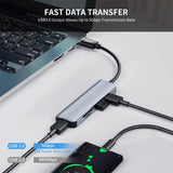 ENKAY Hat-Prince 5 in 1 Docking Station Adapter HUB SD/TF Card Reader, USB 3.0, Type-C
