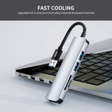 ENKAY Hat-Prince 5 in 1 Docking Station Adapter HUB SD/TF Card Reader, USB 3.0, Type-C