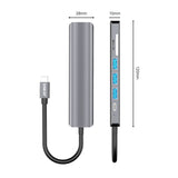 ENKAY Hat-Prince 7 in 1 Type-C to 4K HDMI Docking Station Adapter PD Quick Charge Hub SD/TF Card Reader, 7 in 1 Type-C to 4K HDMI