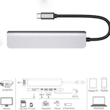USB C Hub 7-in-1 USB C Multiport Adapter withHDMI 100W PD and SD/TF Card Reader