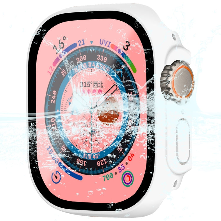 For Apple Watch Ultra 3 / 2 / 1 49mm ENKAY Hat-Prince Waterproof Full Coverage PC Frame + 9H Tempered Glass Case