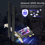 EDUP EP-9658 PCI-E WiFi 6 Card AX1800M Bluetooth 5.2 Adapter for Desktop PC, 2.4GHz/5.8GHz Dual Band Wireless PCI-E Internal Network Card