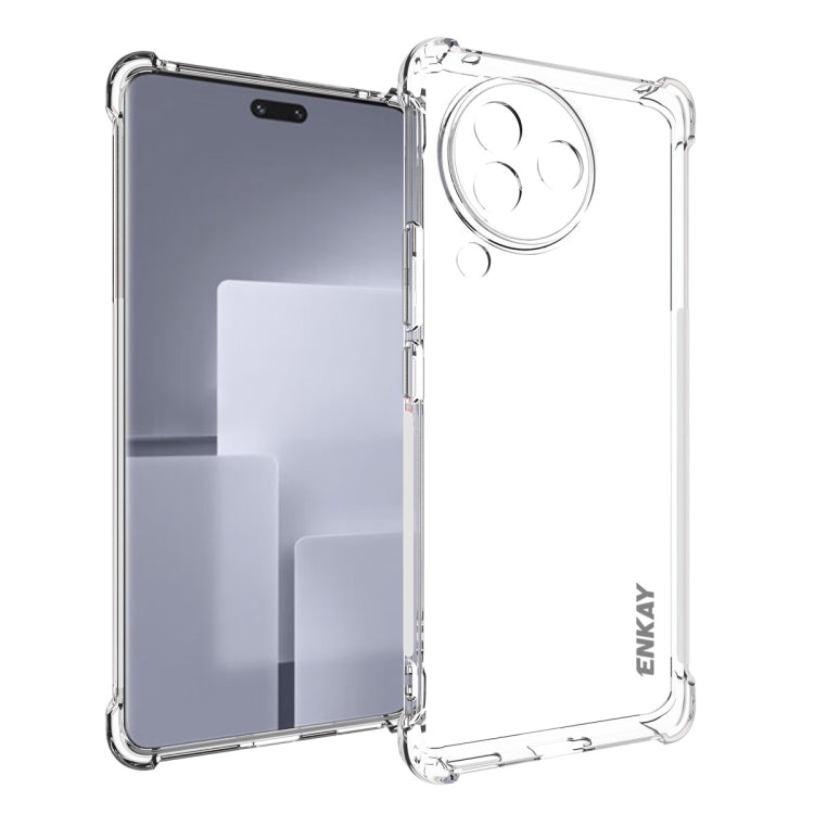 ENKAY Hat-Prince Transparent TPU Shockproof Phone Case, For Redmi 15a 5G, For Xiaomi 17T, For Xiaomi 17 Ultra, For Redmi Note 15 Pro 4G Global 163.2mm, For Redmi K90, For Redmi K90 Pro Max, For Redmi Note 15 Pro+ 5G Global 163.3mm                      ...