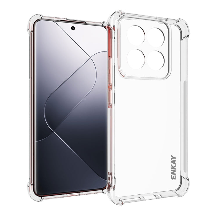 ENKAY Hat-Prince Transparent TPU Shockproof Phone Case, For Redmi 15a 5G, For Xiaomi 17T, For Xiaomi 17 Ultra, For Redmi Note 15 Pro 4G Global 163.2mm, For Redmi K90, For Redmi K90 Pro Max, For Redmi Note 15 Pro+ 5G Global 163.3mm                      ...